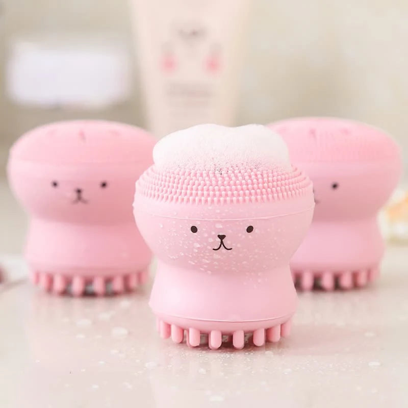 Silicone Face Cleansing Brush — Deep Pore Exfoliator & Skin Scrubber