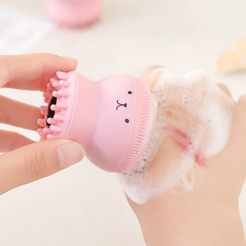 Silicone Face Cleansing Brush — Deep Pore Exfoliator & Skin Scrubber