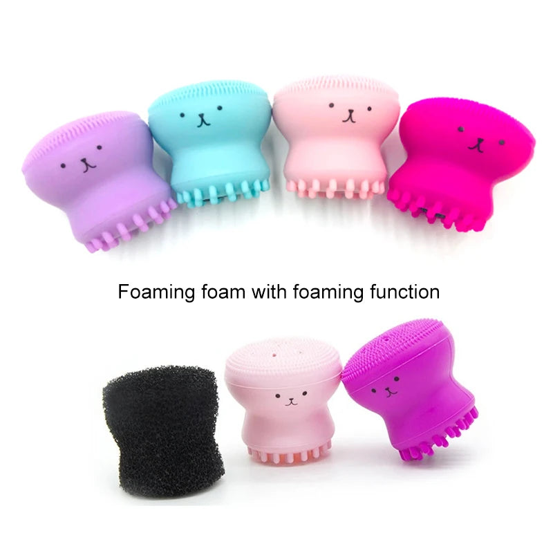 Silicone Face Cleansing Brush — Deep Pore Exfoliator & Skin Scrubber