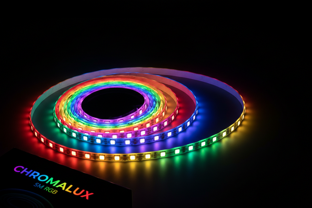 Smart LED Strip Lights — 5m RGB Colour Changing with Remote
