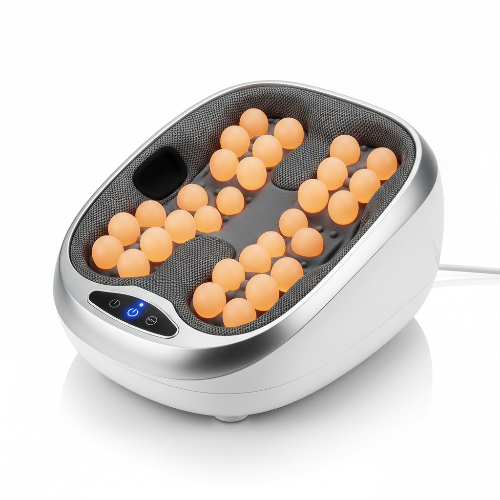 Electric Foot Massager — Shiatsu Kneading & Heat Therapy