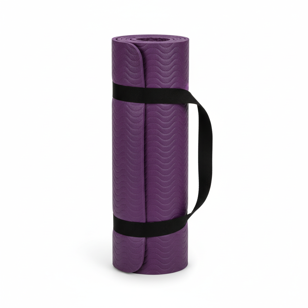 Non-Slip Yoga Mat — Extra Thick 6mm with Carry Strap