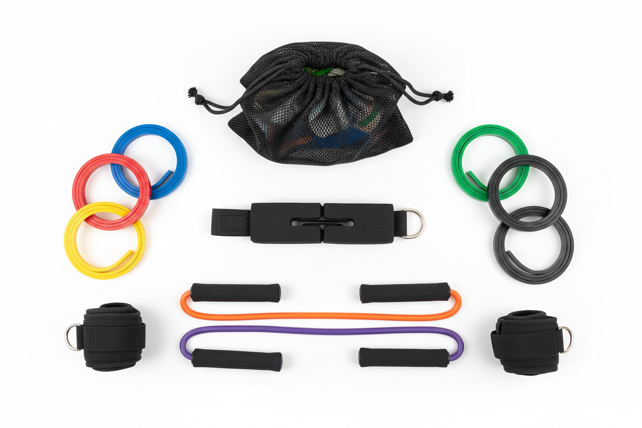 Resistance Bands Set — 11-Piece Home Gym Workout Kit