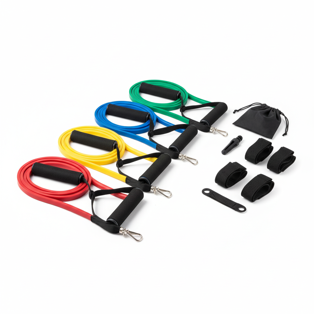 Resistance Bands Set — 11-Piece Home Gym Workout Kit
